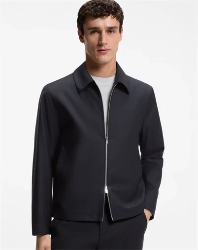 Hugo Boss - Slim-Fit Jakke - Dark Blue 